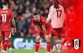 ليفربول 2-2 فولهام: ديوغو جوتا ينقذ ليفربول منقوص العدد بهدف متأخر