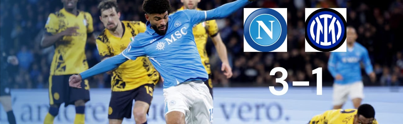 Napoli Thrash Inter Milan 3-1; the Visitors were very Ill-Prepared