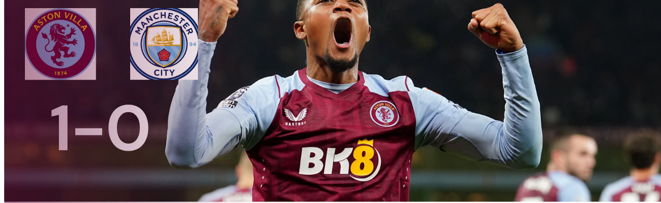 Aston Villa Beat Manchester City 1-0; the Hosts were Better Prepared