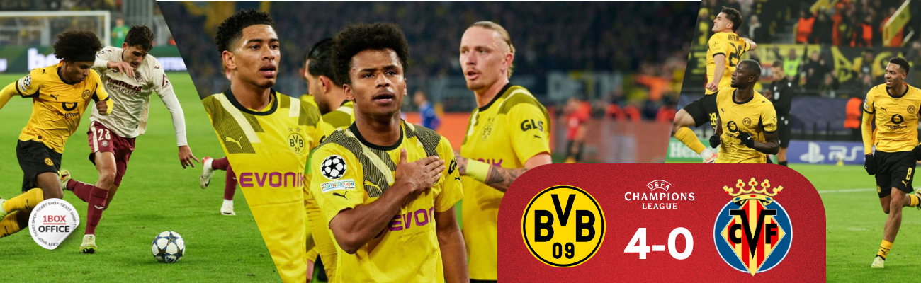 Borussia Dortmund Thrashed Villarreal 4-0; the Visitors Were Caught Flat-Footed