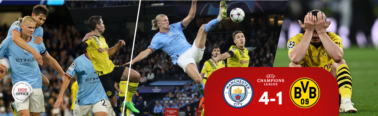 Manchester City Beat Borussia Dortmund 4-1; the Visitors Were Caught Flat-Footed