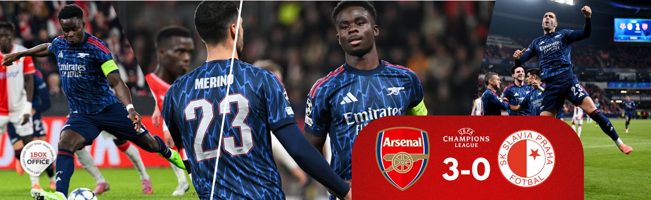 Arsenal Thrash Slavia Prague 3-0; the Visitors Were Better Prepared