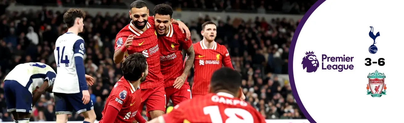 Liverpool Scores Six Against Spurs in a Huge Win for The Reds