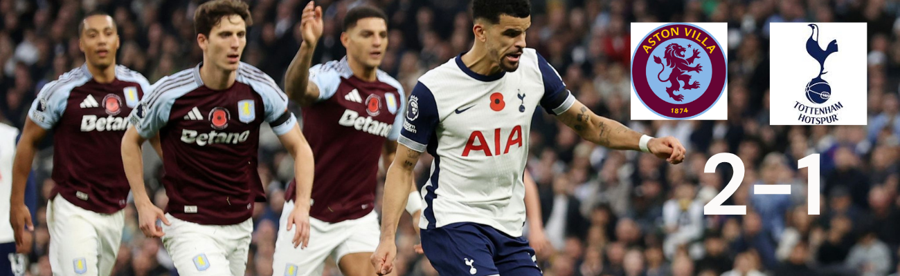 Aston Villa Beat Tottenham Hotspur 2-1, Buendia Seals the Victory for the Lions