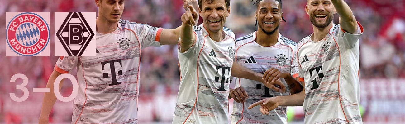 Bayern Munich Thrash Borussia Mönchengladbach 3-0; the Outcome was Expected